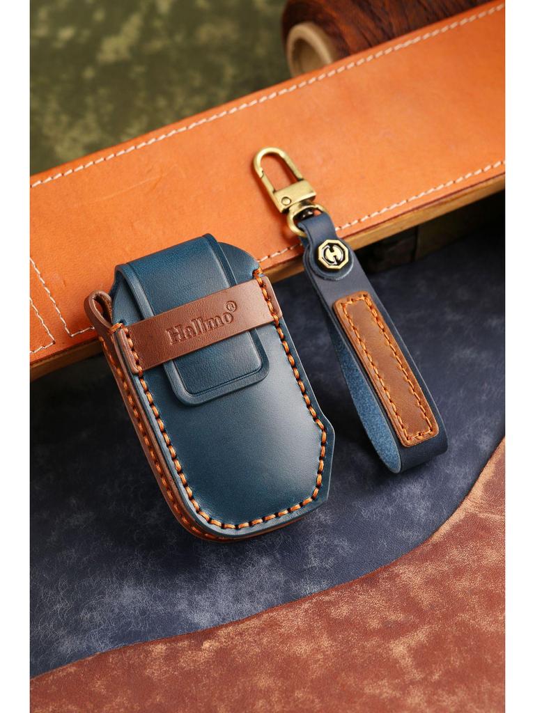 Pokrowiec na kluczyk z prawdziwej skóry dla Kia Carnival 2021 - Trwała ochrona z biznesowym stylem