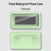 Waterproof Rotatable Wall-Mounted Phone Holder for Bathroom & Kitchen, Anti-Fog Case with Hole for Binge-Watching.