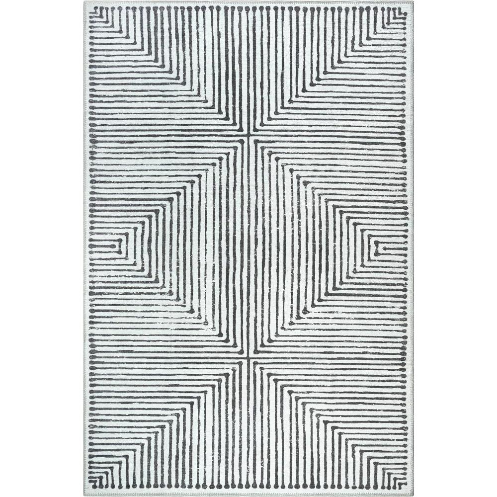 Spot Modern Striped Living Room Carpet Nordic Minimalist Style Bedroom Bedside Carpet