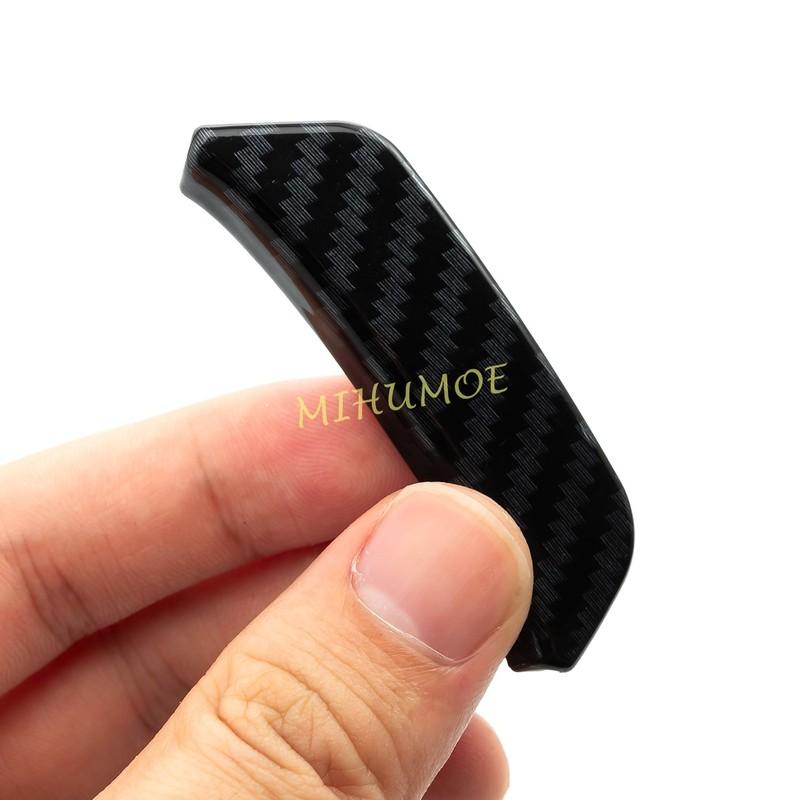 Carbon Fiber Car Steering Wheel Button Frame Trim For - Mitsubishi Pajero Sport Montero Sport L200 Triton