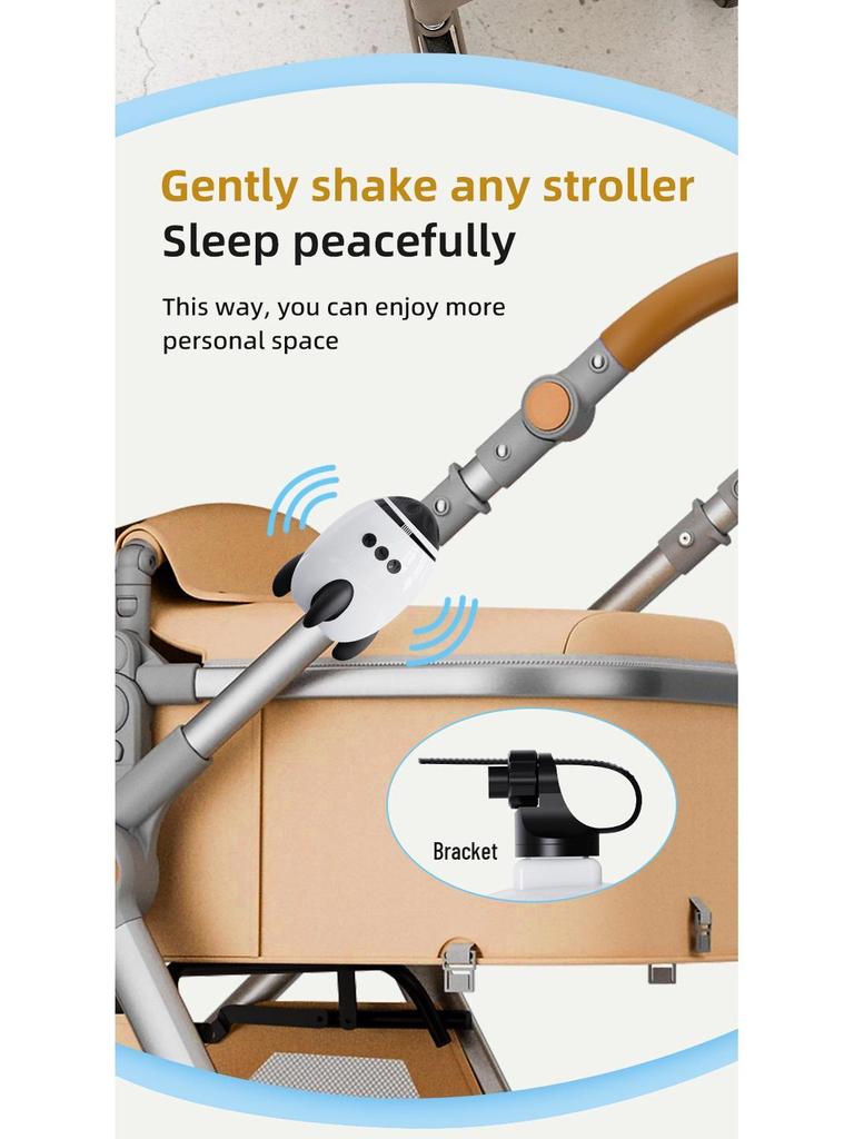 Portable Baby Stroller Rocker & Sleep Soother with White Noise and Bluetooth