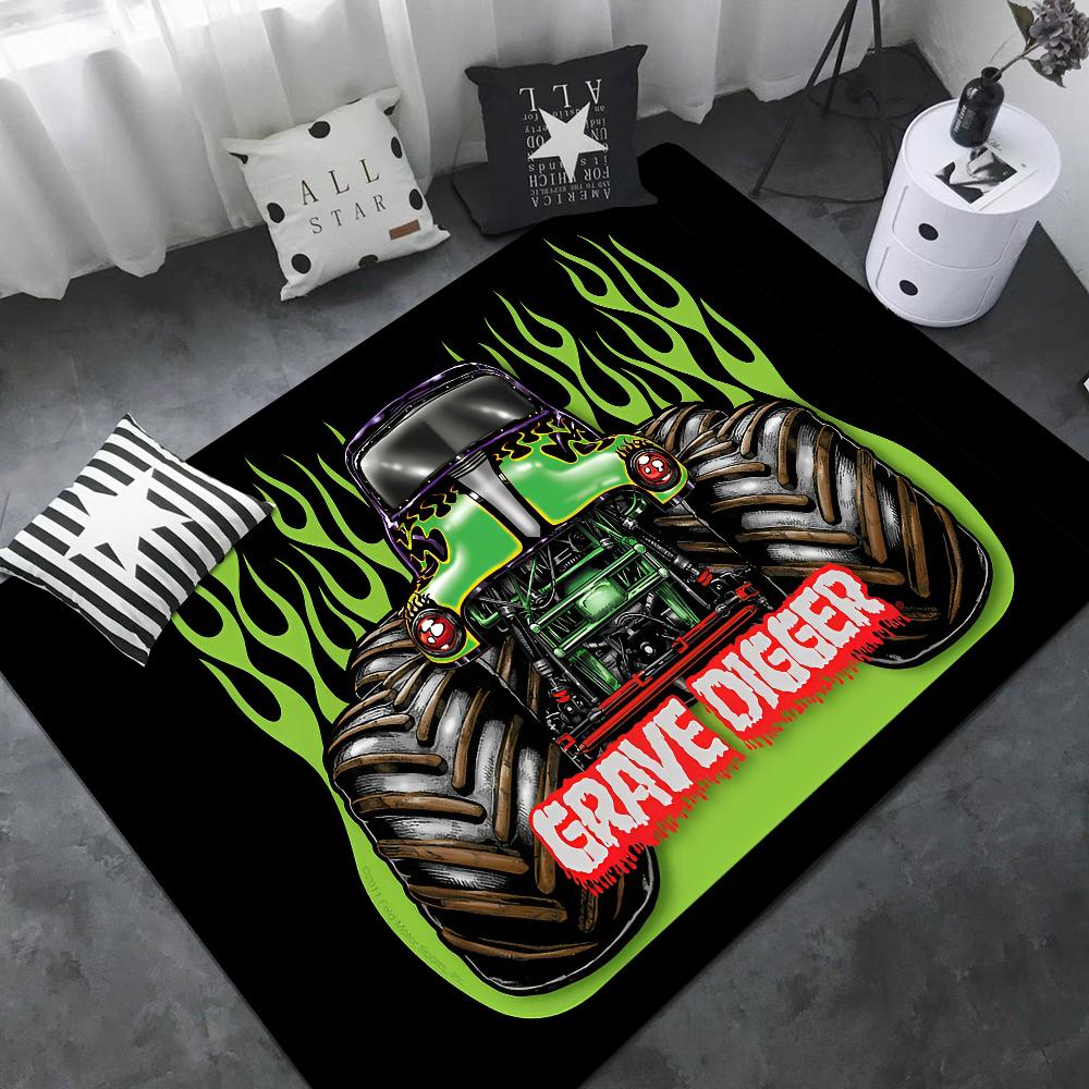 Cartoon Monster Jam Door Mat Nordic Style Bedroom Living Room Doormat Home Balcony Anti-Slip Alfombra