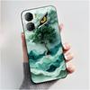 Custodia per Telefono Per ZTE Nubia Neo 3 5G Z2464N Custodia Estetica Moda Gatto Carino Cartone Animato Nero Morbido TPU Silicone Copertura Protettiva Completa