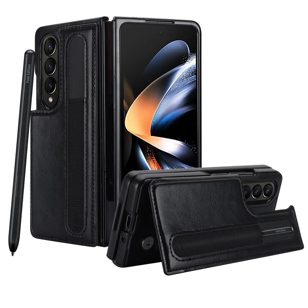 Custodia per penna, porta carte, telefono ZFOLD6 Custodia in pelle con schermo pieghevole ZFOLD4 e fibbia magnetica.