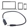 USB C To 3.5x1.35mm Power Cable Female To Male Connectors Adapter Cord for Laptops Monitors Routers Supports Up To 3A