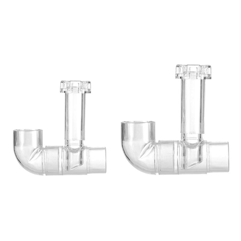 Durable Plastic Aquarium Skimmer Clear Pipe Spin Surface Inflows Outflows Filter for Fish Aquarium Cleaning Accessories