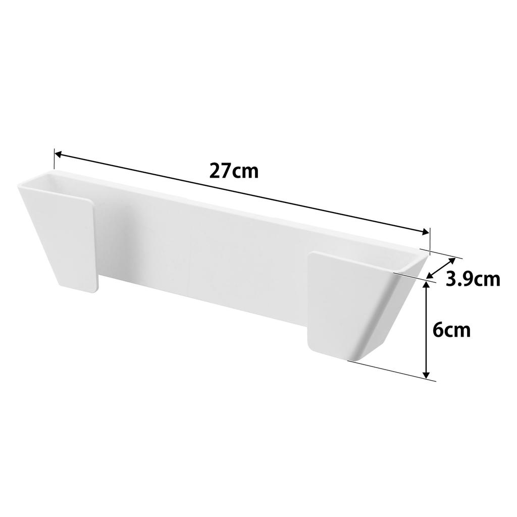 Yamazaki Film Hook Pot Lid Holder L White W27 x x H6cm film Floating Lid Holder 1560 Dimensions D3.9 (excluding hook) Plate, Storage,