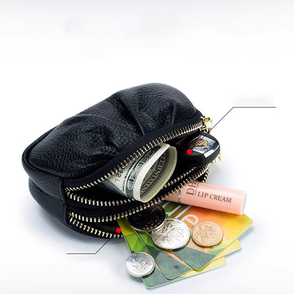 New Multifunctional Wallet PU Leather Solid Color Clutch Bags Mini Purse