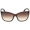 Brown Gradient Square Ladies Sunglasses Ck19565s 210 60