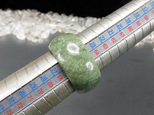 [Ishimachi] Carefully Selected Dark Jadeite Ring Necklace Genuine Jadeite Natural Stone Guardian Five Virtues Thumb Ring