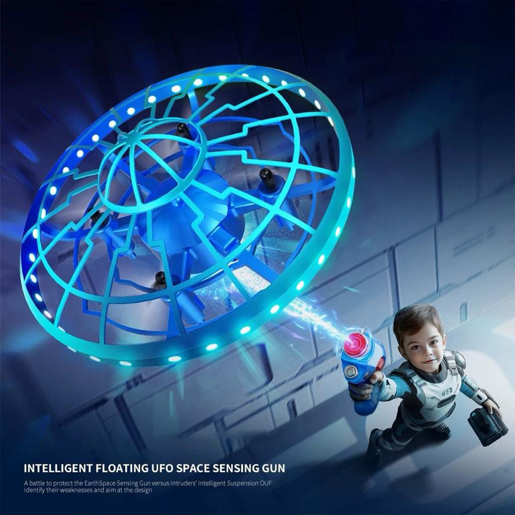 Hand Drone For AND Blaster Electronic Shooting Game For Kids And Adults, LED Toy With Easy And Drop Mode Button