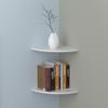 Multi-Room PVC Corner Wall Shelf - Fan-Shaped Triangle Design