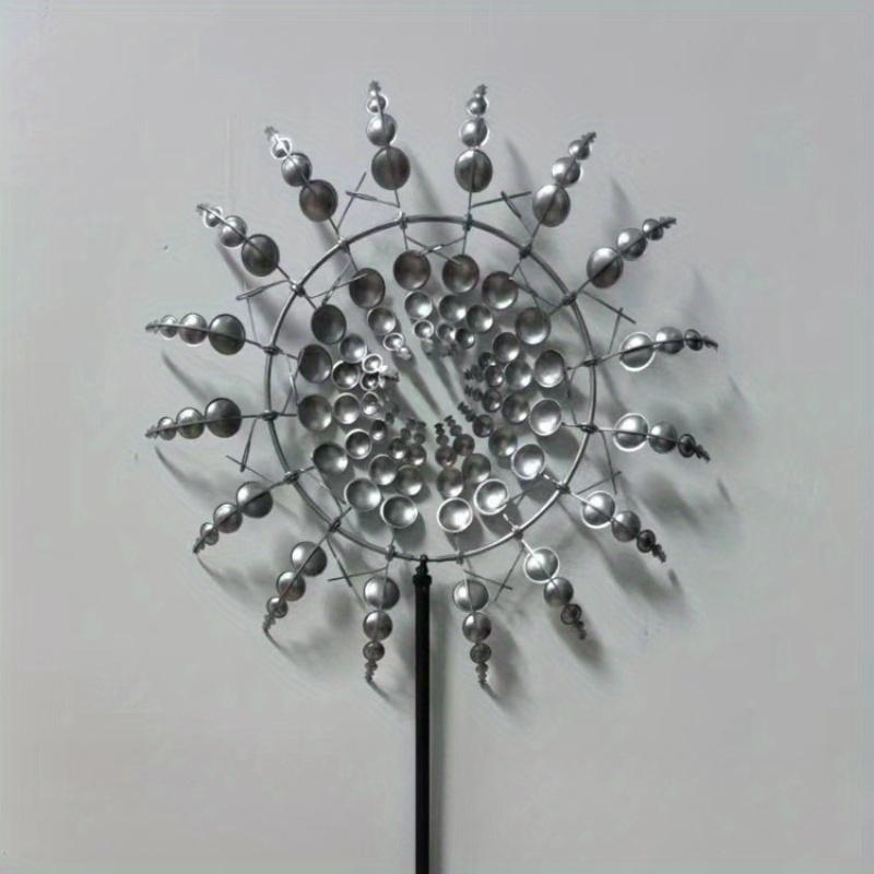 1 Stück Eisen Kreative Gartenwindmühle Dekoration Erdspieß für Außenhof Garten Terrasse Dekoration