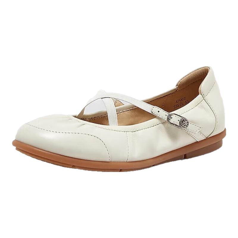 SKAP Women s Flat Mary Jane Casual Shoes 38 грязно-белый