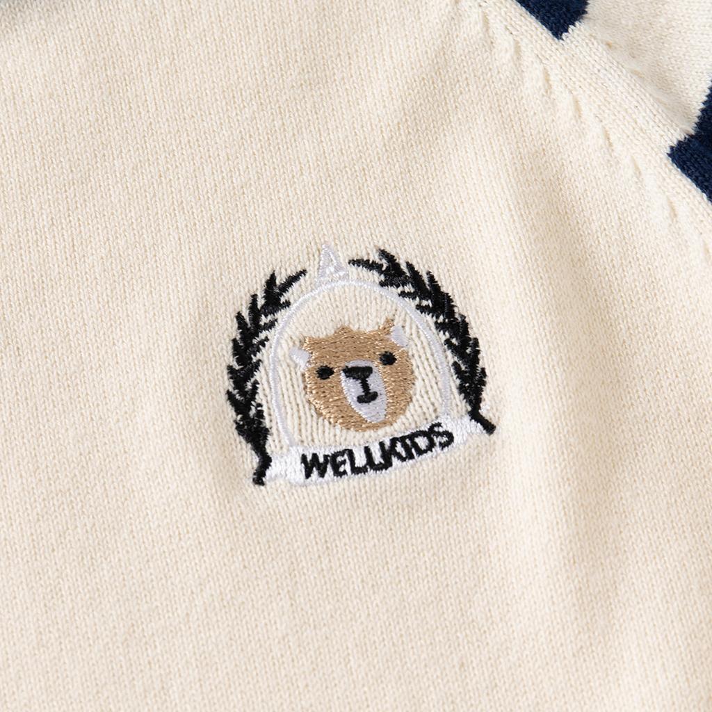 Boys Lightweight Knit Sweater Color Block Pullover Long Sleeve Spring Autumn Inner Layer Top for Toddler and Kids