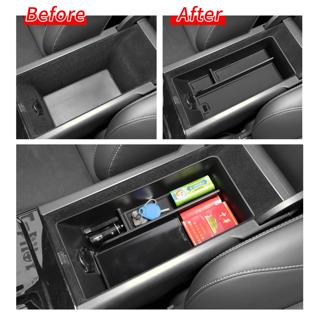 SMABEE for Toyota Camry 2025 Center Console Armrest Storage Box Car Tray Organizers Accessories Tidying ABS