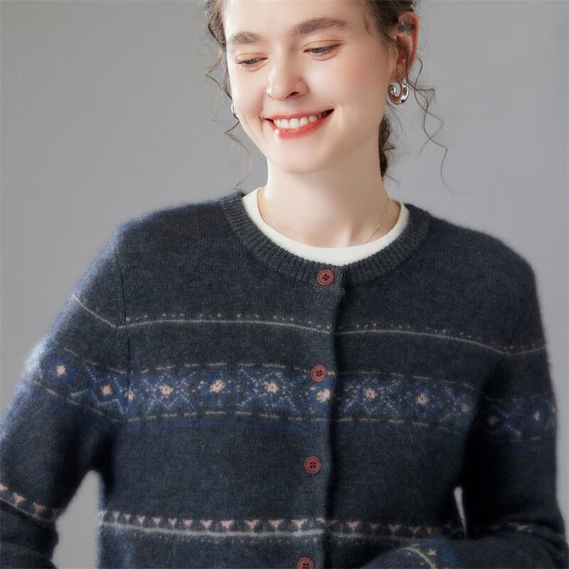 Fanzhen Women's Thickened Cashmere Knit Cardigan