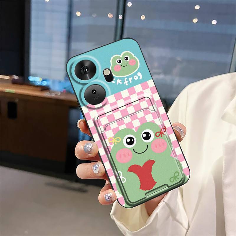 Card Slot Card Bag Phone Case For Itel P55+/P55 Plus Dirt-resistant Graffiti Silicone Cover Anti-dust TPU Protective