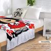 Love, Love and Mafalda Surrounded by Hearts Throw Blanket Flannel Fabric Nap Blanket Blankets and Throws Fashion Sofa Blankets