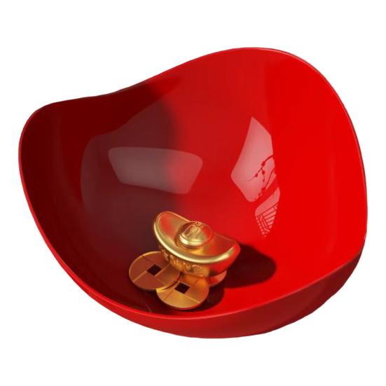 Plastic Salad Bowl Fruit Basket Large Capacity Serving Tray for Snacks Candy Nut Multipurpose Storage Basket for Living Room Kitchen Party