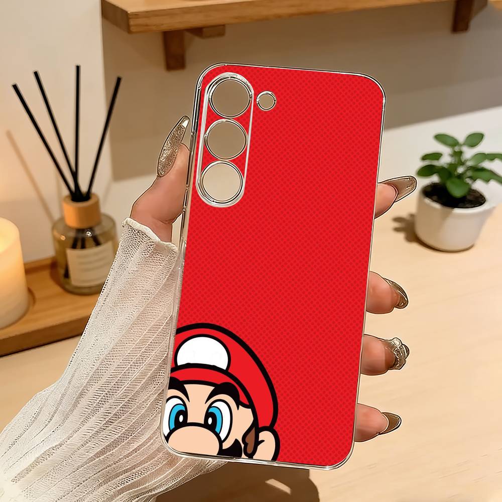 Anime Super M-MarioS Bros Phone Case For Samsung A10 A12 A31 A40 A70 Transparent Cover Samsung a514g