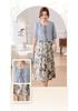 Elegant Floral Chiffon Dress - Summer 2026 Collection for Middle-Aged & Elderly Women
