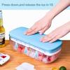 Smalody Ice Cube Silicone Ice Square Ice with Small Easy to Remove Soft Durable for Suitable for Home Use Tray, Maker, Ice, Cubes, Lid, Dividers, Ice,