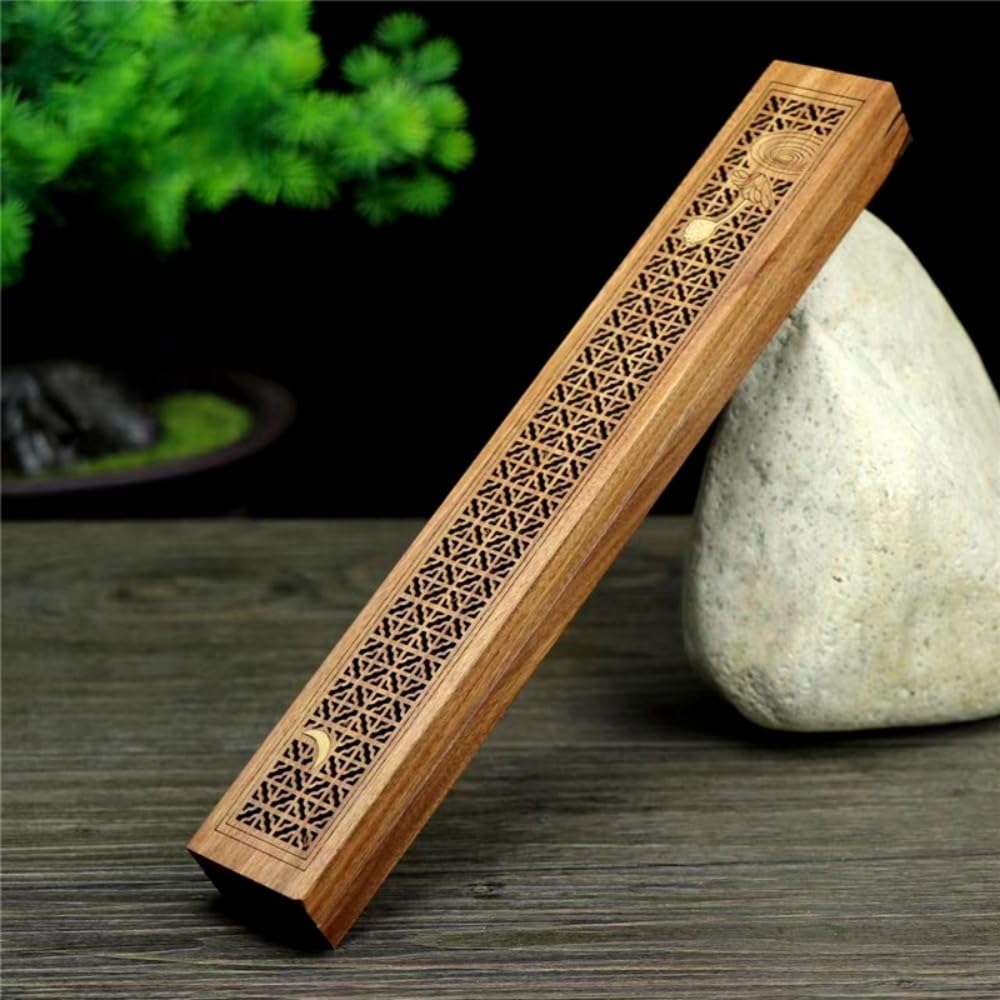 Incense Burner, Incense Holder, Incense Plate, Horizontal Stand, Incense Container, Incense Holder, Striped Rosewood, Buddhist Altar Accessories, Pet