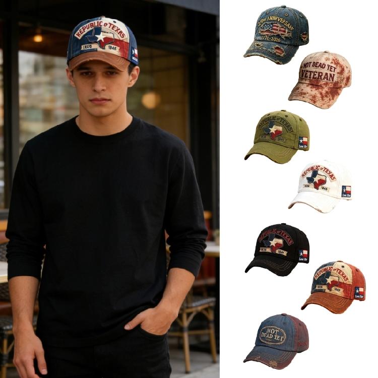 Trendy Baseball Hat With Embroidery Adjustable Strap Design Lightweight Polyester Unisex Sun Protection