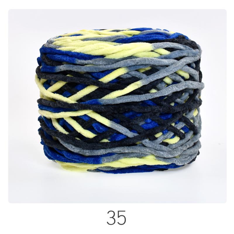 Chunky Ice Silk Yarn for Hand-Knitting: Ideal for Sweaters, Scarves, Bags, Crochet Dolls, and Hooked Shoes