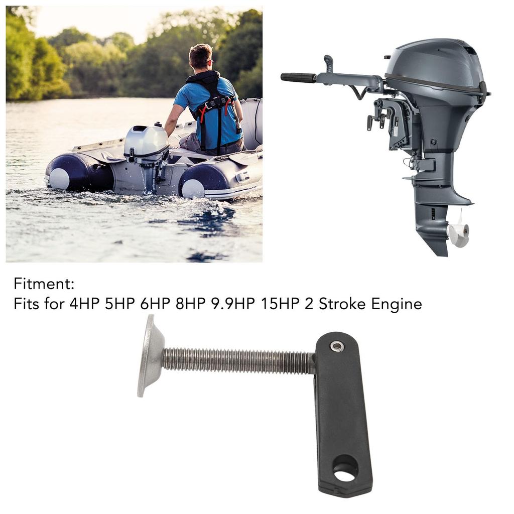 Walfront Transom Clamp Outboard Clamp Handle Transom Clamp Screw Bolt Assembly Outboard Transom Clamp Handle Mirror Clamp Handle Screw