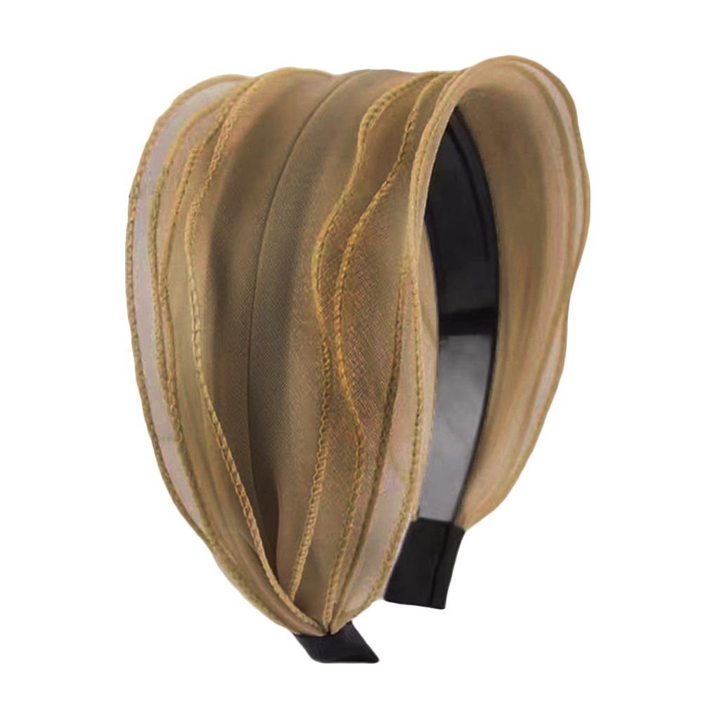 Organza Yarn Hair Hoop Wide Headband Fashion Hair Accessories  for Women Girls