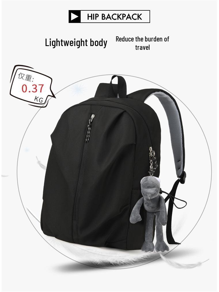 Damski Lekki Plecak Podróżny o Dużej Pojemności - Jednolity Kolor, Podwójne Ramię, Przyjazny dla Laptopa na Studia i do Turystyki Górskiej