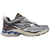 Saucony Grid Fusion Comfortable Versatile Colorful Metallic Low-Top Running Shoes Unisex Running Shoes Gray Silver S79063-9