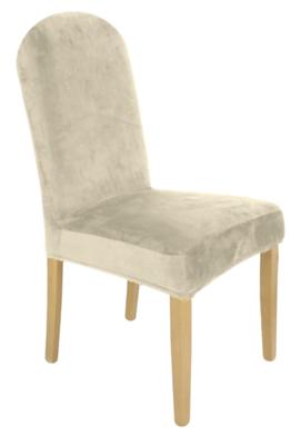 Chair Cover Round Back Beige Cashmere Elastic [11W-Bka]