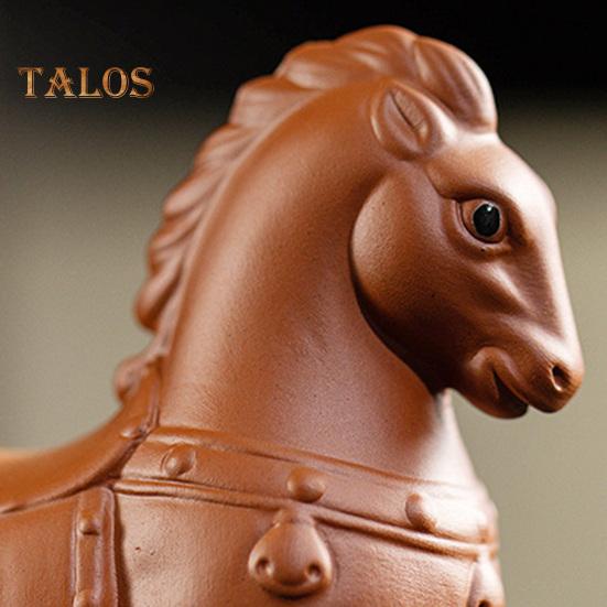 Horse Tea Pet Purple Clay Chinese Style Ornaments Vivid Image Pony Zen Decoration Desktop Tea Gadget