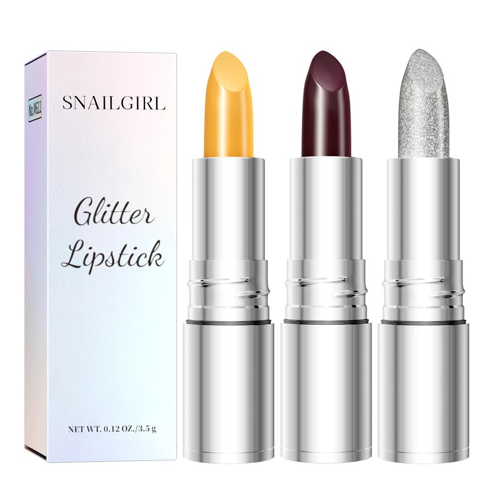 Pearlescent Temperature-Changing Lipstick, Moisturizing And Moisturizing, Red Cherry Color-Changing Lipstick, Black Rose Lipstick, Makeup.