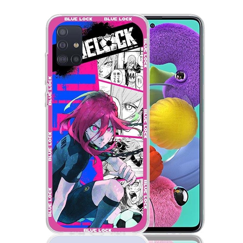 Anime Blue Lock Phone Case for Samsung Galaxy A52 A51 A50S A12 A22 A32 A72 A10S A30S A31 A71 Note 20 Ultra 10 Plus S10 Galaxy A5