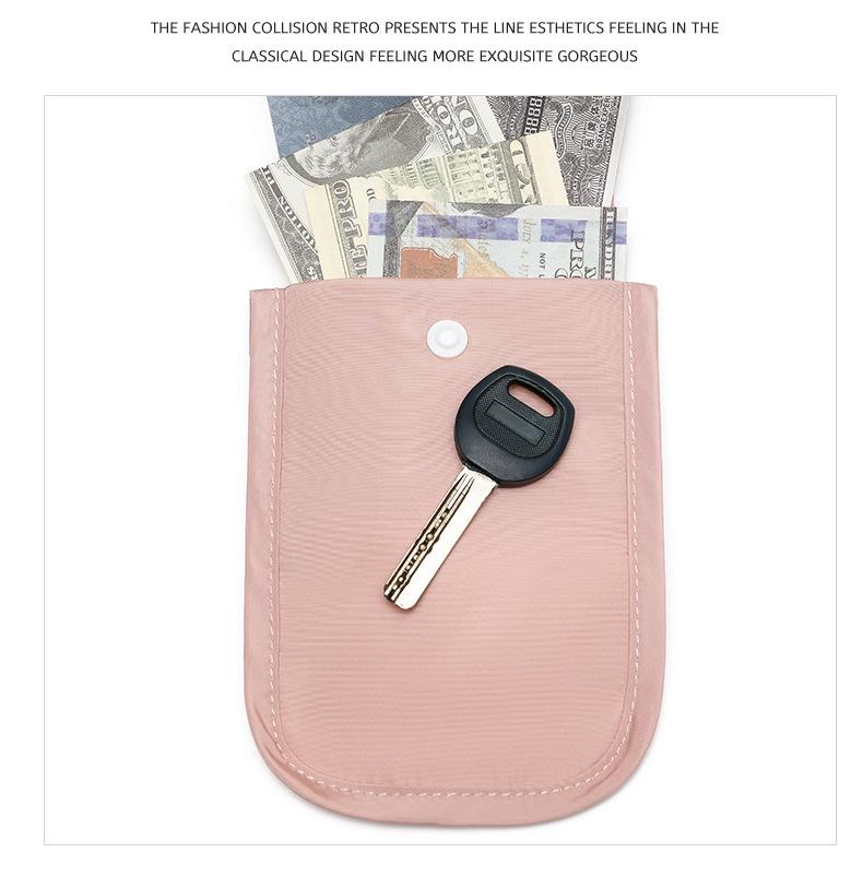 Nylon Ultra-Thin Hidden Underwear Coin Card Holder for Women