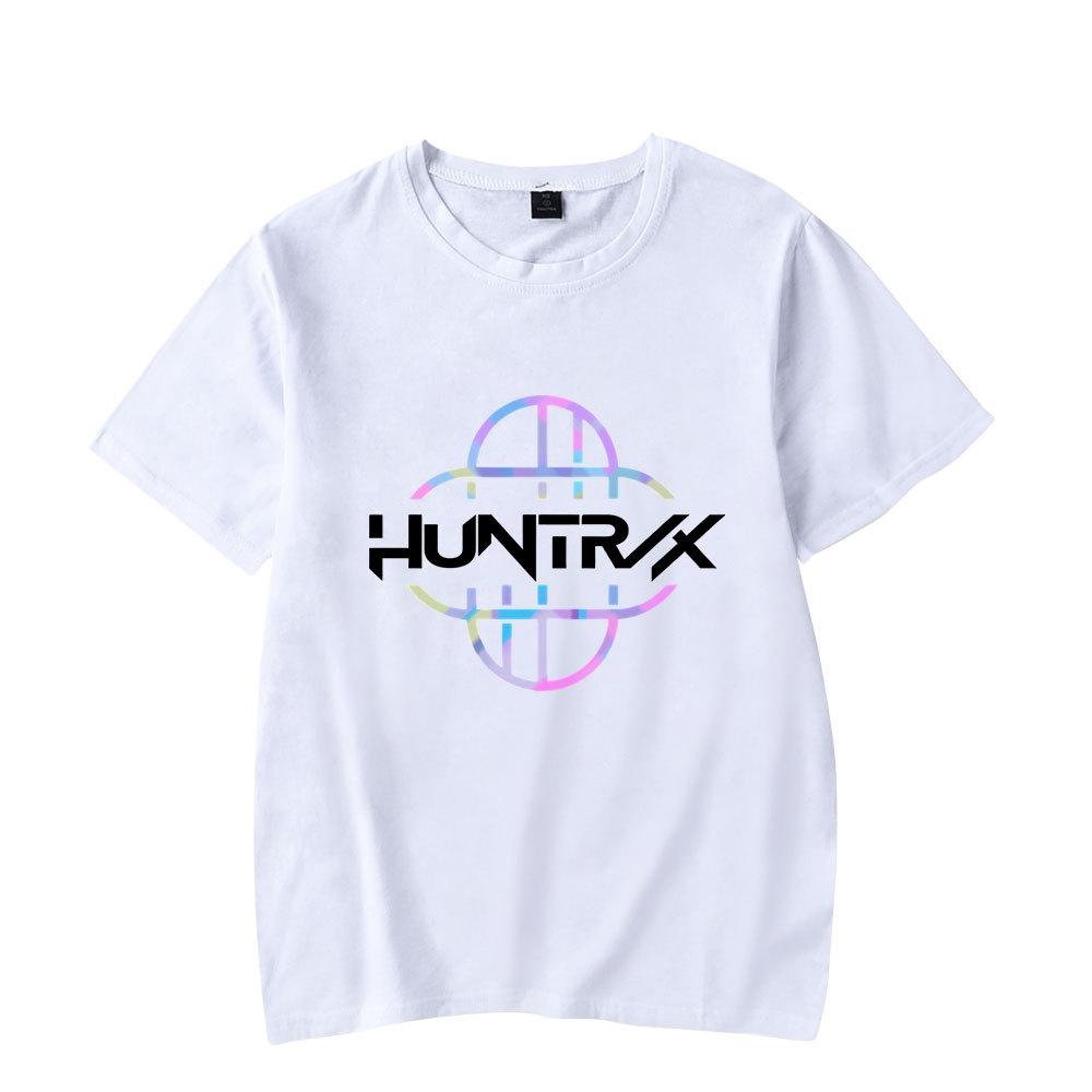 Anime KPop Demon Hunters Huntrix Tshirt Men Women Fashion Cotton T Shirt Summer Unisex Crewneck Short Sleeve  Streetwear Tees