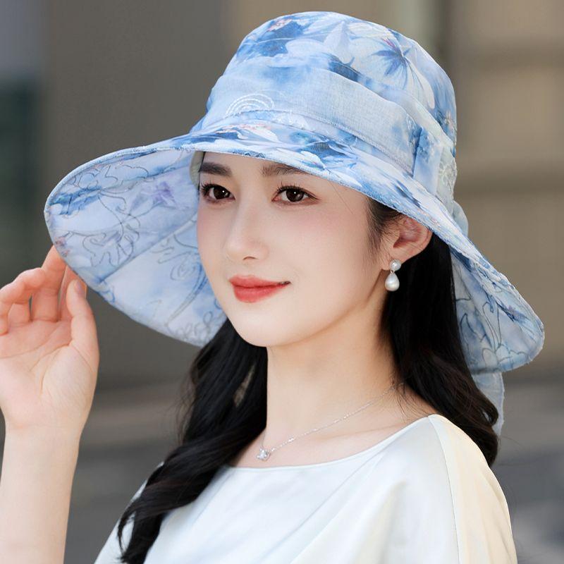 New Hat Ladies Spring Summer Visor Eugen Yarn Bucket Hat Fashion Sun Hat