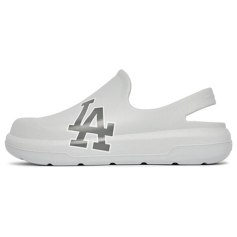 Sandale MLB Chunky Bouncer Sandale Sabot LA Dodgers Semelle Extérieure en Caoutchouc Antidérapante Résistante à l'Usure Durable à Enfiler Sandales Unisexes Gris 3ASDCBC33-07GRS 39 white