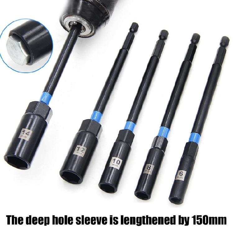 Power Nut Driver Drill Bit Set 1/4inch Shank Hexagonal Socket Adapter Bolt Driver Repairing Tool Kit for Electric Screwdriver