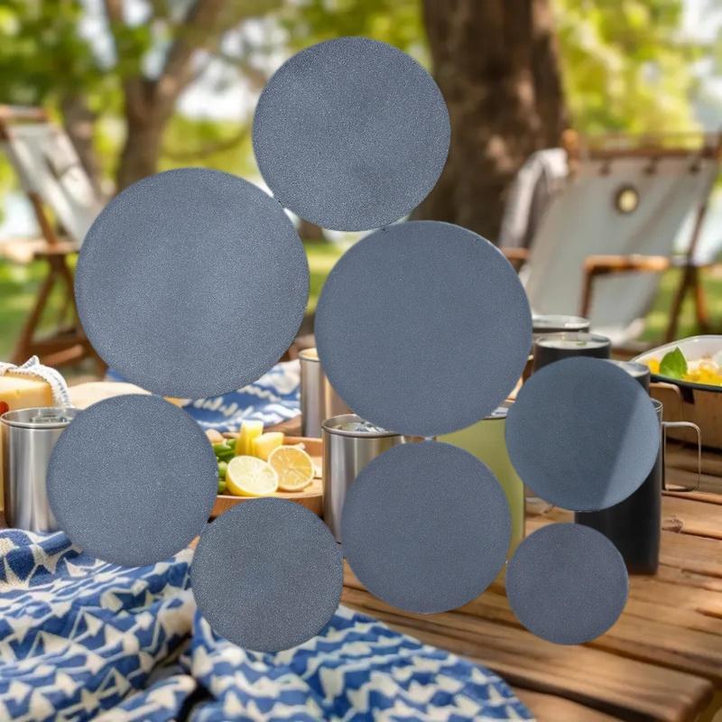 5PCS Matte Glass Diffuser, Frosted Round Flat Lampshade for Soft, Even Light in LED Downlights & Flashlights