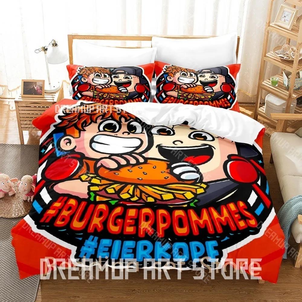 3D Print Icrimax Burgerpommes Bedding Set Twin Queen King Full Size Duvet Cover Pillowcase Bed Boys Girls Adult Home Textil