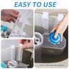 Toilet Tank Tablet Holder With Hook Prevents Residue & Pollution In Water Tank Tablet Rack Easy Install Rust-Resistant Cleaner