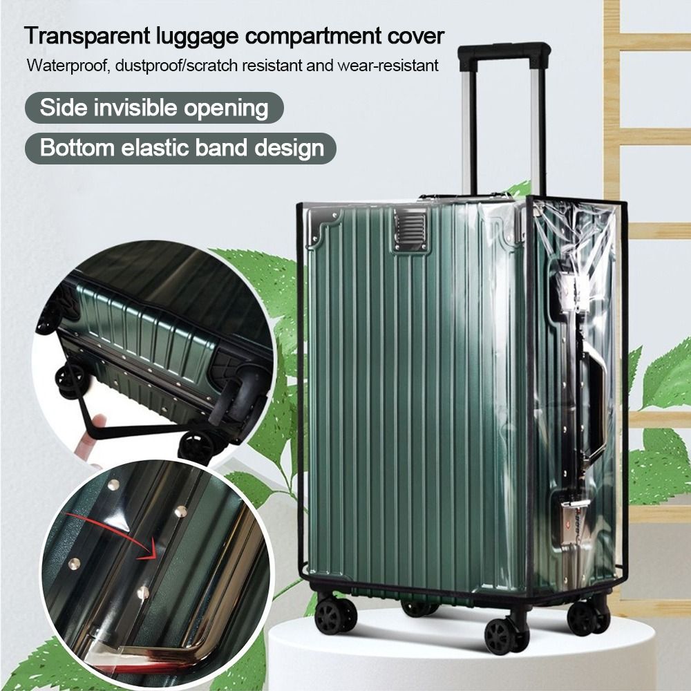 Durable Full Transparent Luggage Protector Cover Dustproof PVC Suitcase Cover Protector Waterproof Luggage Cover