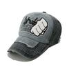 Cross border European and American retro washed denim used fist baseball cap for men and women outdoor sun shading duckbill cap