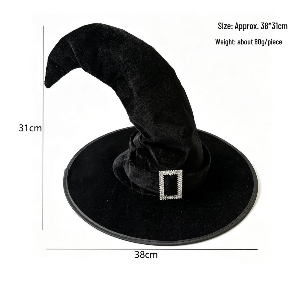 Kids & Adults Halloween Wizard Witch Costume Hat Party Supplies