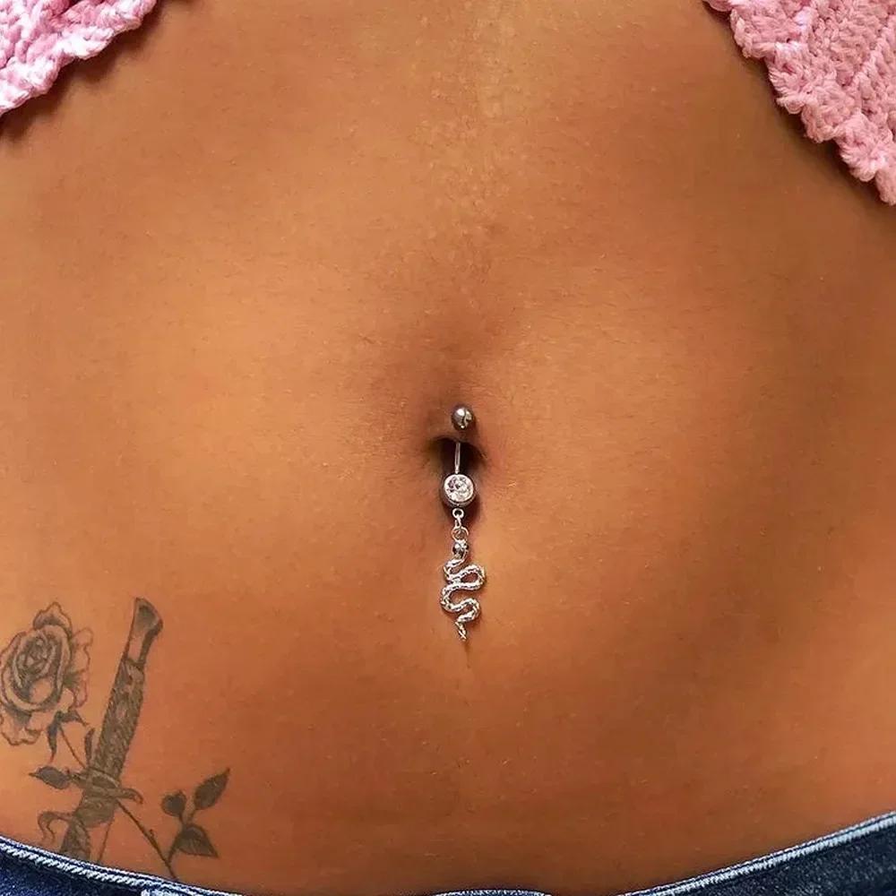 

Сексуальний кулон-змія, кільця для пірсингу пупка з кристалами, мода, нержавіюча сталь, пірсинг пупка, прикраси для тіла для жінок, дівчат, нічний клуб Animal&Navel & Bell Button Rings&Body